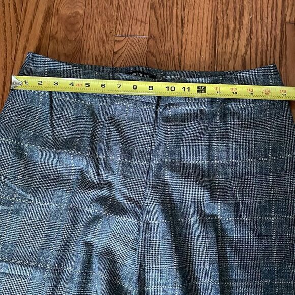 Lafayette 148 New York Gray Plaid Trousers Sz 12 - Picture 5 of 8